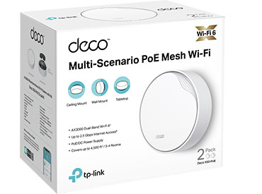 Sistema Mesh AI Wi-Fi 6 para toda la Casa AX3000 con PoE TP-Link Deco X50-PoE (2-pack)