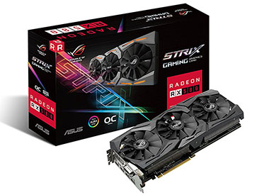 Placa de video ASUS ROG Strix Radeon RX 580 O8G Gaming OC Edition