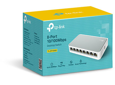 Switch de 8 Puertos 10/100Mbps TP-Link (TL-SF1008D)