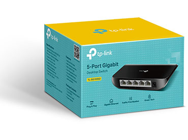Switch de 5 Puertos Gigabit TP-Link (TL-SG1005D)
