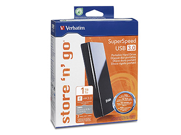 Disco Rígido portátil Verbatim 1TB Store 'n' Go SuperSpeed USB 3.0