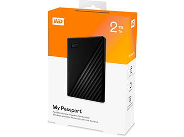 Disco Rígido portátil WD My Passport 2TB USB 3.2 Gen 1
