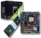 Comprar Promo 3: Motherboard ECS + Micro Sempron 1150 + Kingston DDR2 1 Gb