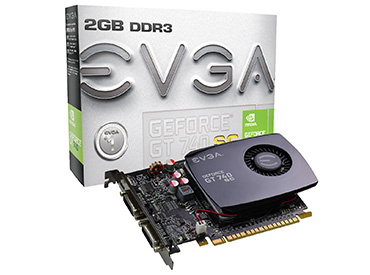 Placa de Video EVGA GeForce® GT 740 2GB Superclocked (Single Slot)