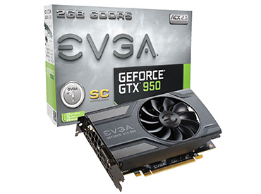 Placa de Video EVGA GeForce® GTX 950 SC GAMING 2GB GDDR5