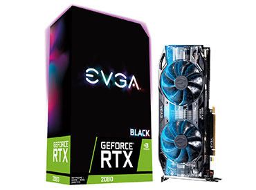 Placa de Video EVGA GeForce® RTX 2080 Black GAMING - 8GB GDDR6