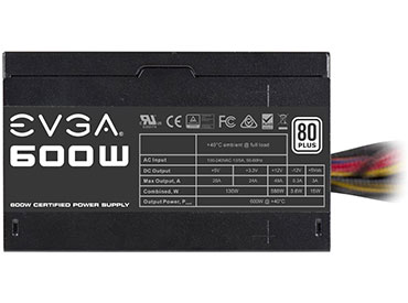 Fuente EVGA 600 W1 600W 80+ WHITE