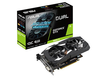 Placa de Video ASUS Dual GeForce® GTX 1660 Ti OC edition 6GB GDDR6