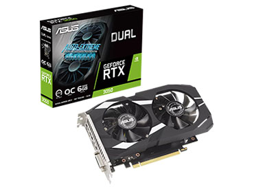 Placa de video ASUS Dual GeForce RTX™ 3050 OC Edition 6GB GDDR6