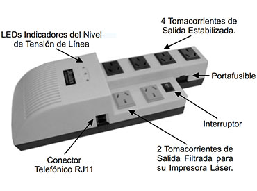 Estabilizador automático de tensión ATOMLUX R500@ 500 VA