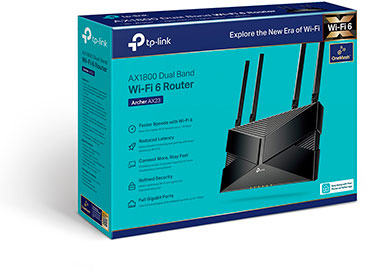 Router Wi-Fi 6 de doble banda AX1800 TP-Link (Archer AX23)