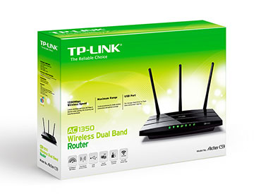 Router Wireless de Banda Dual AC1350 TP-Link (Archer C59) - 3 Antenas