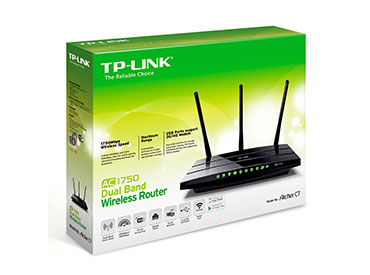 Router Wireless de Banda Dual AC1750 TP-Link (Archer C7) - 6 Antenas