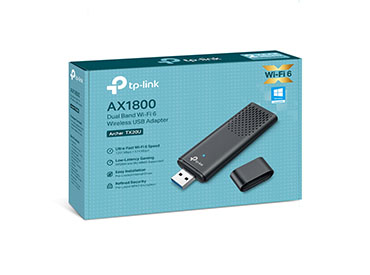 Adaptador USB Wi-Fi 6 AX1800 de doble banda TP-Link Archer TX20U