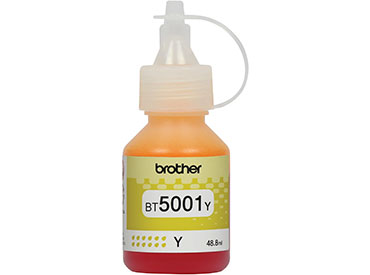 Botella de tinta amarilla de ultra alto rendimiento Brother BT5001Y