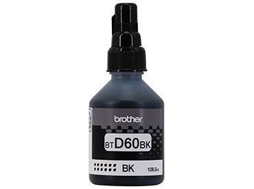 Botella de tinta negra de ultra alto rendimiento Brother BTD60BK