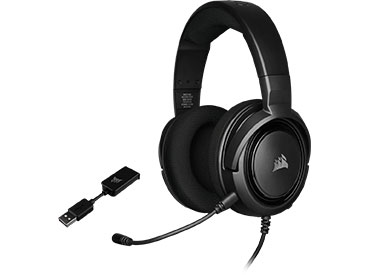 Auriculares con Micrófono Corsair HS45 SURROUND - Carbon - USB