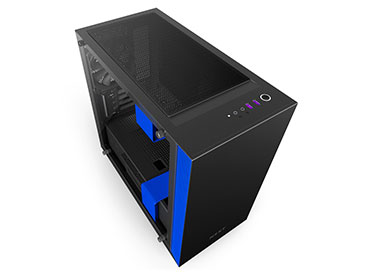 Gabinete NZXT H400i Matte Black/Blue