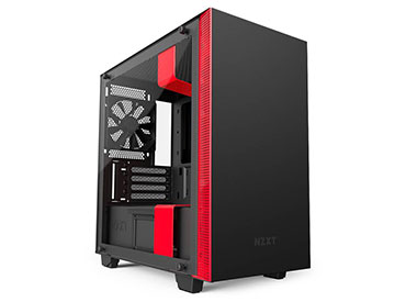 Gabinete NZXT H400i Matte Black/Red