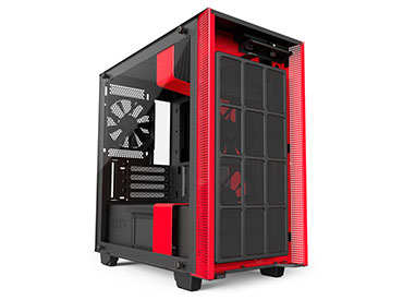 Gabinete NZXT H400i Matte Black/Red