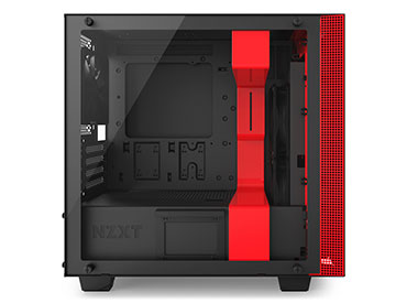 Gabinete NZXT H400i Matte Black/Red