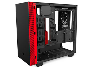 Gabinete NZXT H400i Matte Black/Red