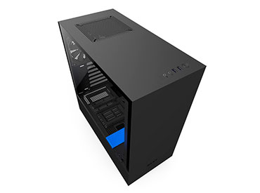 Gabinete NZXT H500 Matte Black/Blue