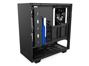 Gabinete NZXT H500 Matte Black/Blue