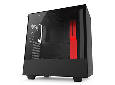 Gabinete NZXT H500 Matte Black/Red