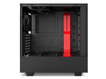 Gabinete NZXT H500 Matte Black/Red