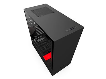 Gabinete NZXT H500 Matte Black/Red