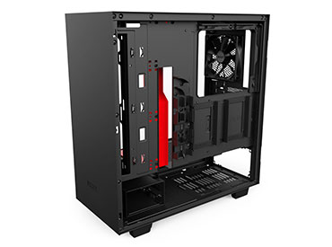 Gabinete NZXT H500 Matte Black/Red