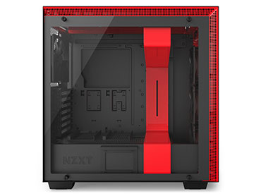 Gabinete NZXT H700i Matte Black/Red