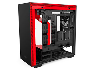 Gabinete NZXT H700i Matte Black/Red