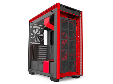 Gabinete NZXT H700i Matte Black/Red