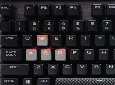 Teclado Mecánico Corsair K70 LUX - LED Rojo - Cherry® MX Red