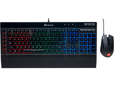 Combo de Teclado y Mouse Corsair K55 + HARPOON RGB