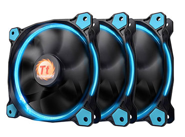 Cooler pack Thermaltake Riing 12 LED Blue (pack de 3 ventiladores)