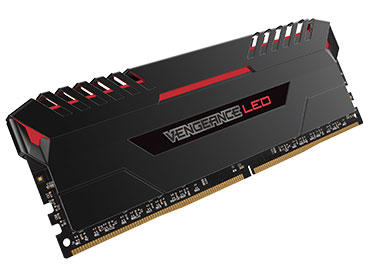 Memoria Ram Corsair Vengeance® LED DDR4 16GB 2666MHz (2x8GB) - LED Red