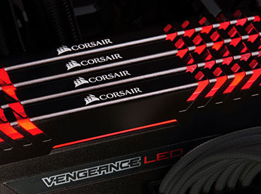 Memoria Ram Corsair Vengeance® LED DDR4 16GB 2666MHz (2x8GB) - LED Red