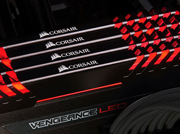 Memoria Ram Corsair Vengeance® LED DDR4 16GB 2666MHz (2x8GB) - LED Red