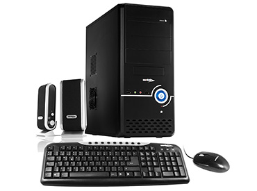 Gabinete Sentey CS1-1398 KIT con fuente 450W, Incluye mouse, teclado y parlantes