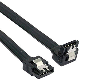 Cable de Datos plano SATA III 50cm - Conector a 90 grados