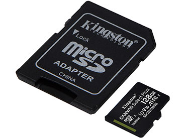 Tarjeta de memoria microSD Kingston Canvas Select Plus 128GB con Adaptador