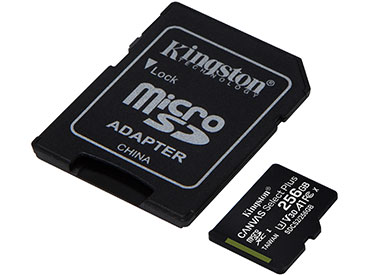 Tarjeta de memoria microSD Kingston Canvas Select Plus 256GB con Adaptador