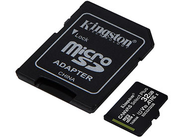 Tarjeta de memoria microSD Kingston Canvas Select Plus 32GB con Adaptador