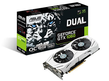 Placa de Video ASUS Dual series GeForce® GTX 1060 OC edition 6GB GDDR5