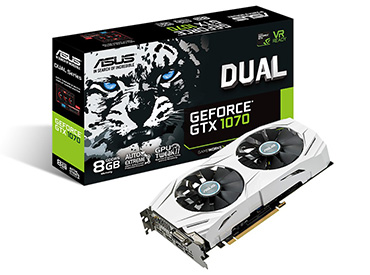 Placa de Video ASUS Dual series GeForce® GTX 1070 8G