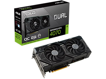 Placa de video ASUS Dual GeForce RTX™ 4070 OC Edition 12GB GDDR6X