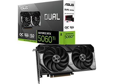 Placa de video ASUS Dual GeForce RTX™ 5060 Ti 16GB GDDR7 OC Edition